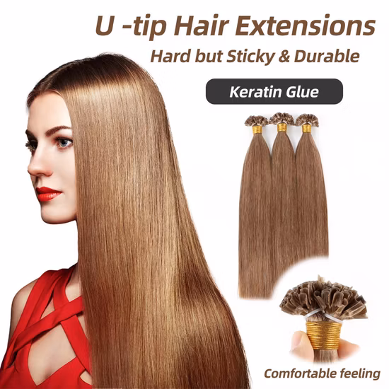 Wholesale Unprocessed Human Remy Hair Thick End I Tip Hair Extension