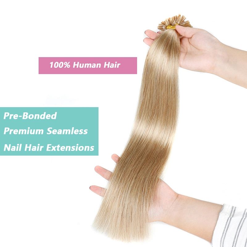 U Tip, I Tip, Flat Tip Italian Glue Human Pre-Bonded Hair Bondings Hair Extension 10% off Sample Customization