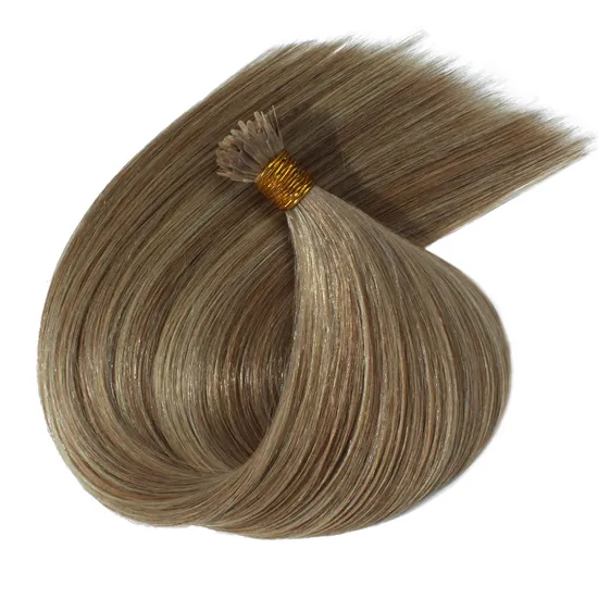 Top Grade Double Drawn Cuticle Alinged Human Extension Flat Tip Hair Extensions