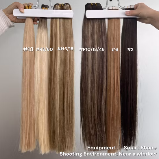 12A One Donor Raw 100 Remy Keratin Tip Double Drawn 100% Human European Flat Tip Hair Extension