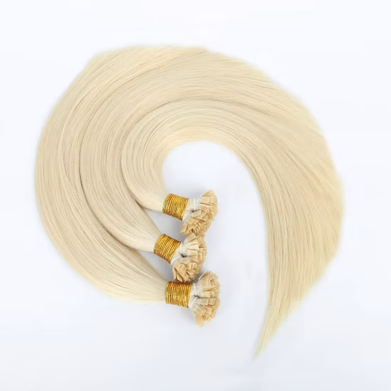 Top Grade Double Drawn Cuticle Alinged Human Extension Flat Tip Hair Extensions