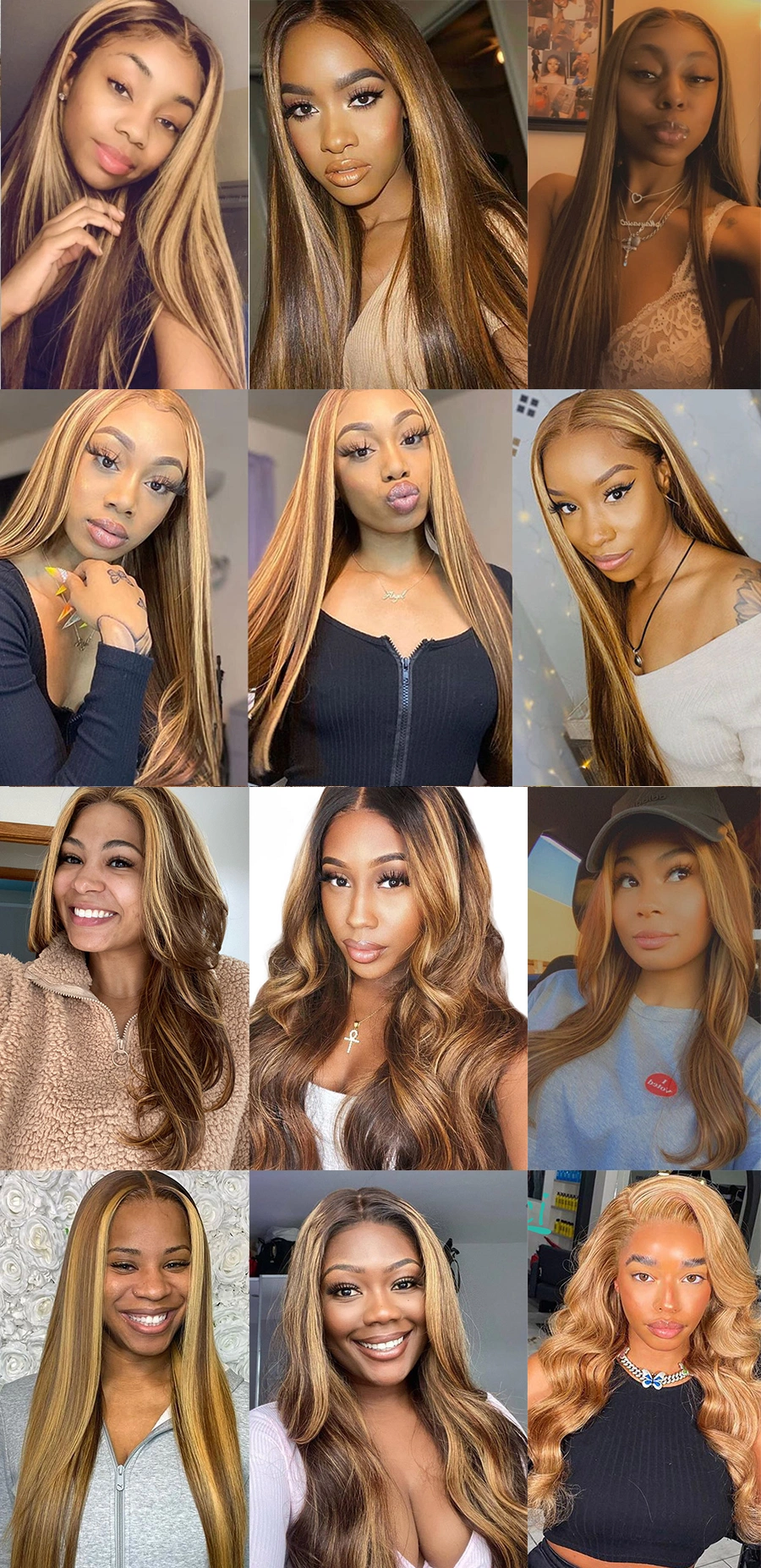 Wholesale Lace Frontal 4/27# Highlight Lace Front Wig 100 Human Hair China Cheap Remy Hair Full Lace Wig Natural Brazilian Human Hair Wigs