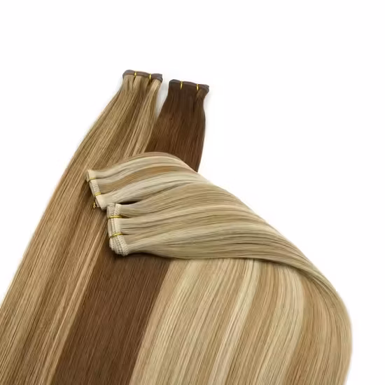 2022 New Weft Unprocessed European Natural Human Hair Genius Weft Hair Extension