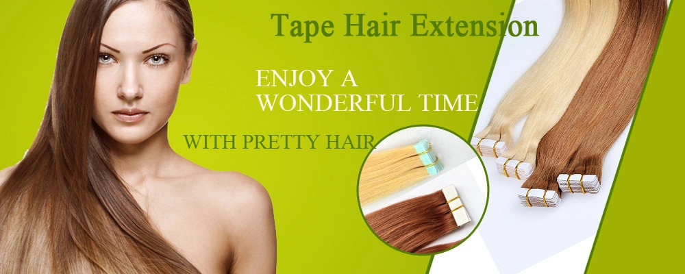Seamless Tape in Adhesive Skin PU Weft 100% Unprocessed Human Hair Tape Hair Extension