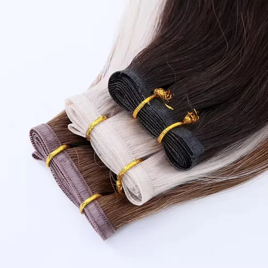 2022 New Weft Unprocessed European Natural Human Hair Genius Weft Hair Extension