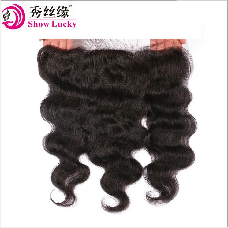 Factory Outlet Price 13*4 Lace Frontal Indian Body Wave Indian Virgin Hair Silk Base Frontal with Natural Hairline
