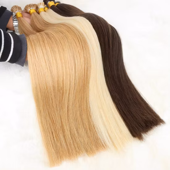 European Double Drawn Russian Human Hair Extensions, Wholesale Tip Hair Extensions.