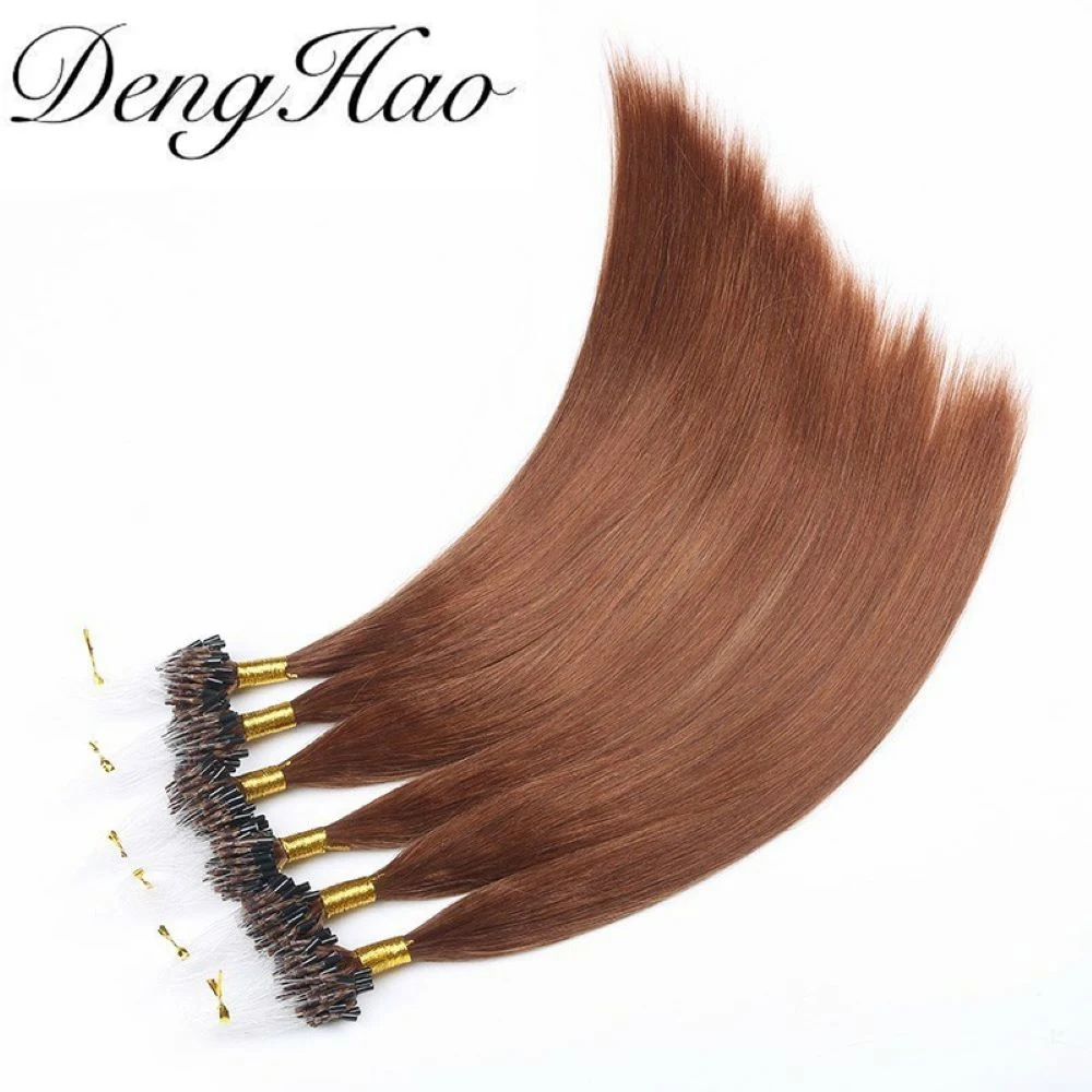 Wholesale Best Quality Virgin Remy Human Hair Nano Ring Micro Ring Hair Extensions Bundles Denghao