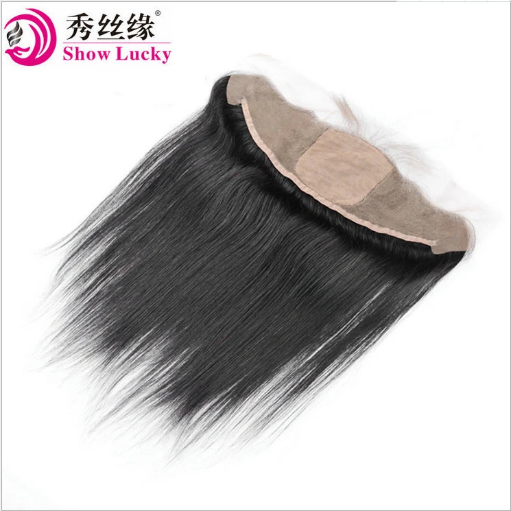 High Recommened Silk Base Frontal Closure 13*4 Pure Human Hair Natural Hairline Chinese Hair Frontal