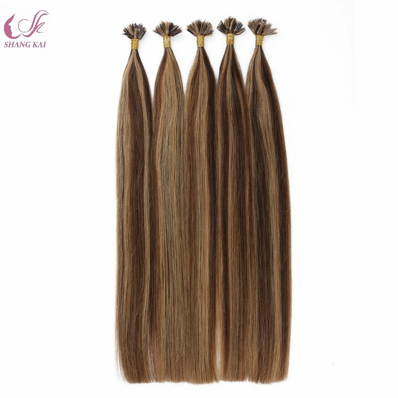 Virgin Full Cuticle Russian Hair U Tip Piano Color Human Hair Extension