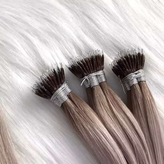 Remy European Nano Tip Hair, Customised Nano Ring Hair Extension.