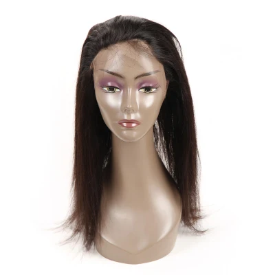 Pre Plucked 360 Lace Frontal Closure Brazilian Virgin Hair Natural Hairline Lace Band Frontal with Baby Hair