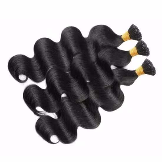 Wholesale Brazilian Double Drawn Body Wave Pre Bonded Tip in Hair Extensions