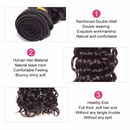 Kbeth Indian Human Hair Weave Water Wave Bundles for Black Woman 2021 Fashion 100% Virgin Best Brazilian 8 Inch Remy Human Hair Extensions in Stock
